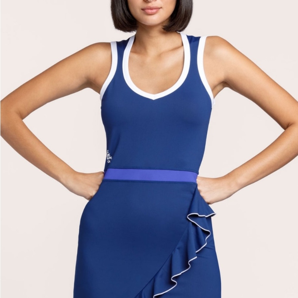 Unbridled‎ Sleeveless Racerback Golf Dress w ruffle Sz XL
